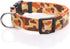 Dog Collar, Adjustable Nylon Camouflage Collar, 1 Inch Wide for Large Medium Dog (Orange)