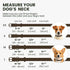 BRONZEDOG Coffee Brown Rolled Leather Dog Collar with QR ID Tag for Small Medium Large Dogs (L: 16-18 Inch)