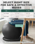Trideer Exercise Ball for Office Desk, Yoga Ball Chair to Relieve Back Pain, Stability & Fitness Ball Seat with Base