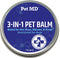 Pet MD Dog Paw Balm, 3-in-1 Moisturizer for Paw, Nose/Snout & Elbow, 2 oz Paw Wax with Shea Butter