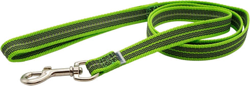 Herm Sprenger Heavy Duty Rubberized Nylon Reflective Dog Leash, 6 Feet – Safety Control No Slip Grip for Small Medium