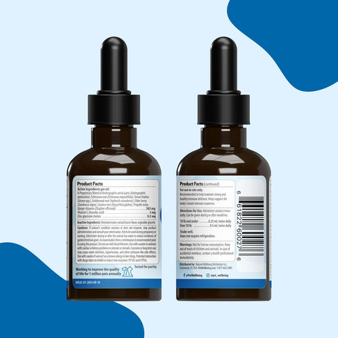 Pet Wellbeing Immune Sure for Cats - Herbal Supplement 2 fl oz - Supports Immune Defenses & Gut Flora