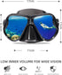 Keary Swimming Goggles, Snorkel Diving Mask for Adult Men Women Youth, Anti-Fog 180° Clear View Swim Goggles with Nose
