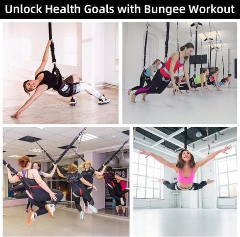 Cord,88-264Pounds 1* PRIOR FITNESS Premium Bungee Cord, Heavy Duty Bungee Fitness Resistance Cord Elastic Rope