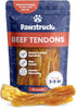 Pawstruck Natural 7-9" Beef Tendon Chew Sticks for Dogs - Premium Rawhide-Free, 10 Count