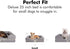 Friends Forever Small Dog Bed, Orthopedic Memory Foam Couch Bed with Washable Cover - Khaki Beige