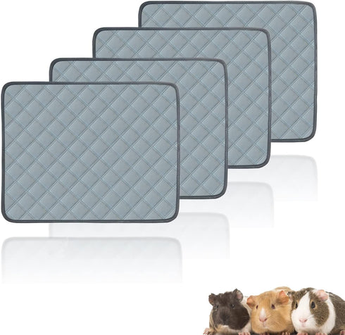 4 Pack Guinea Pig Cage Liners Washable Super Absorbent Guinea Pig Bedding