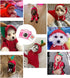 XIAOYU Apple Pet Clothes, Christmas Dog Fruit Hoodie, Fleece Sweater for Halloween Cosplay Party - Size S