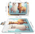 LZQPOEAS (58.3" 58.3"), Llama Alpaca Picnic Blanket Outdoor, Square Foldable Lightweight Waterproof Beach Mat X