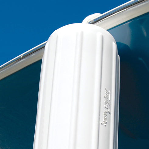 TaylorMade Big B Inflatable Vinyl Boat Fender, 6" x 15" for Boats 20-35', White