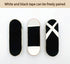 RACOFSB 40mmX110mm (16pcs 8pcs Fingerboard Foam Grip Tape, Finger Skateboard Griptape Black White)