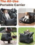 25 lbs, PET MARVEL Dog Car Seat for Small Dogs Up to Pet Booster Seat & Travel Carrier with Safety Leash and Thick