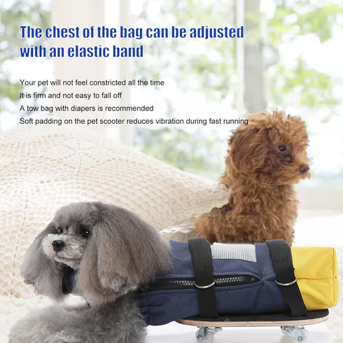 Zerodis Dog Drag Bag, Oxford Cloth Pet Wheelchair for Paralyzed Dogs, Dog Tow Bag for Small Dog Cat (S, Suitable for
