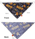 2 Pack Halloween Dog Bandanas with Bell, Pumpkin Ghost Themed Triangle Bibs for Cats and Dogs, Washable Cotton