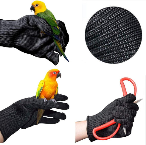 Bird Training Anti-Bite Gloves, Chewing Protective Gloves for Small Animals like Squirrels and Parrots (1 Pair)