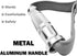 J Bryant Fitness Metal Gym Handles for Cable Machine Attachment, Heavy Duty Aluminum Alloy Grips