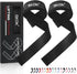 SKDK Cotton Hard Pull Wrist Lifting Straps with Neoprene Cushioned Padded Grips for Weightlifting, Bodybuilding