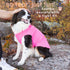 Stretch Fleece Dog Coat, Stretchy Pet Sweater, Machine Washable Pullover, Marine Blue, Size 6