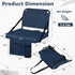 Stadium Seats for Bleachers with Back Support Bleacher Seat Soft Cushion Light Weight Includes Shoulder Strap & Cup