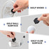 Nuanchu Pocket Golf Club Groove Brush - Mini Golf Club Cleaner Tool for Cleaning Golf Heads, Balls, Shoes, Black, Red,