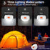 FLY2SKY 3 Pcs White Camping Light, Portable Rechargeable LED Camping Light for Hiking, Backpacking, Fishing, Emergency