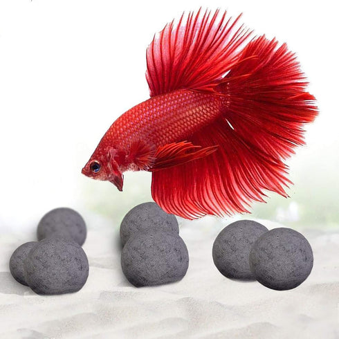 SunGrow Betta Balls, Water Conditioner with Beneficial Elements for Tropical Fish, 10 Pcs per Pack