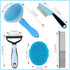 5PCS Set Dog Brush Grooming Kit - Dog Brush for Shedding,Puppy Brush and Flea Comb for Dogs, Slicker Brush Comb and Dog