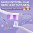 60 1-Pack) Dog Toothbrush Newly Upgraded Dual-Head Design with Wavy BristlesGently Surrounds Teeth for Deep Cleaning