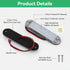 12V 4PCS, 4 Inches IP67 Sailboat RGBW Boat LED Courtesy Light Marine Courtesy Light Strip, Waterproof Boat Interior