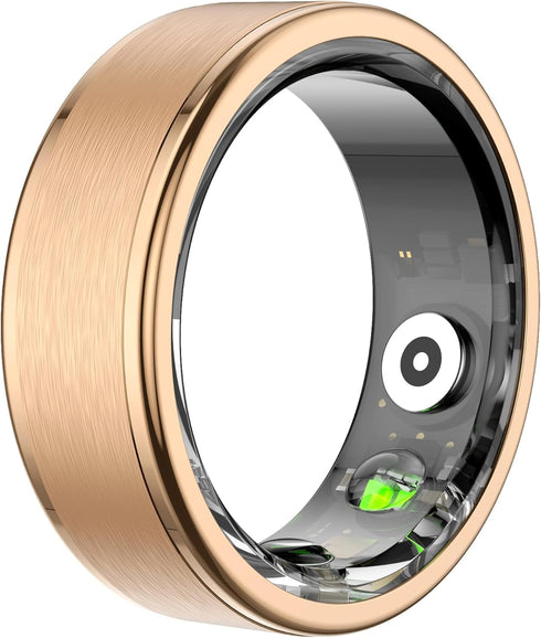 Smart Ring Fitness Tracker - Heart Rate, Sleep Monitor, Pedometer, Calories Counter, 5ATM Waterproof