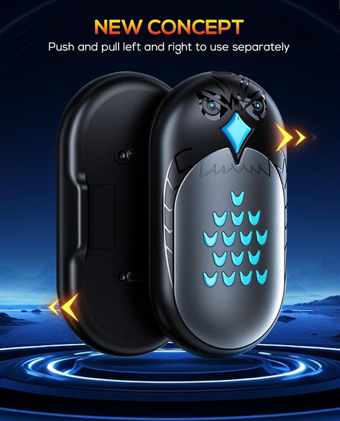 Rechargeable Hand Warmers, 2 Pack 6000mAh Electric Portable Heater, 20 Hrs Long Heating for Outdoors