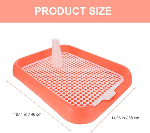 17.7x14x2 Inches ULTECHNOVO Mesh Dog Toilet Tray Lightweight Anti-Slip Easy Clean Removable Mesh Top for Indoor Puppy
