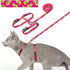 azuza Cat Harness and Leash Set - Escape Proof Adjustable Vest for Walking, Pineapple Design for Small to Large Cats