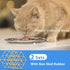 Stainless Steel Cat Dishes for Food and Water Bowls for Small Pets Relief of Whisker Fatigue -2 Sets Shallow Style(6.5 Inch)