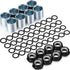 Hotop 56 Pcs Skateboard Truck Hardware Kit, Includes 8 Spacers, 8 Axle Nuts, 40 Speed Rings for Skateboard and Longboard