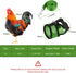 BOAO 3 Pieces Adjustable Chicken Harness and Leash Set, Spring Summer Breathable Comfortable Elastic Hen Vest (Black,