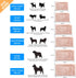 Dog Beds Crate Pad for Extra Large Dogs, Ultra Soft Washable Anti-Slip Kennel Pad, Pink, 48inch