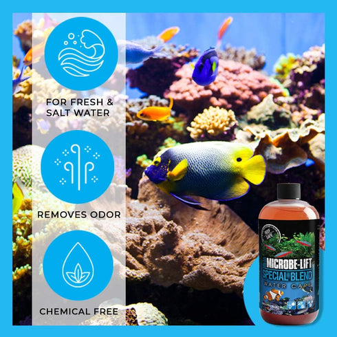 MICROBE-LIFT SBH16 Special Blend Cleaner for Freshwater and Saltwater Aquariums, 16 Ounces