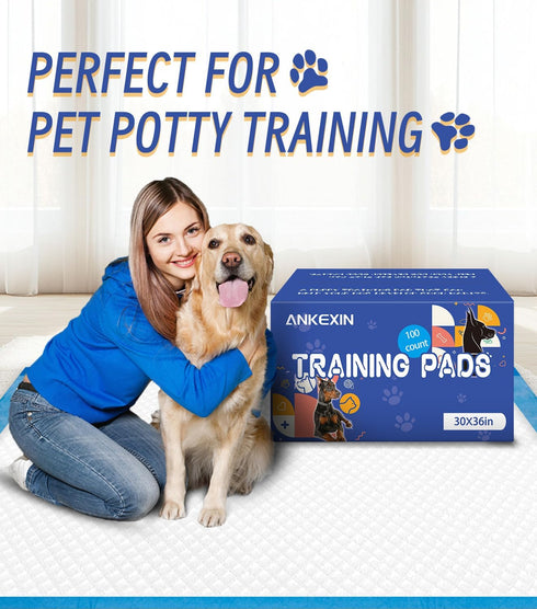 100 Counts 30x36 Inch XL Puppy Pee Pads | Super Absorbent Leak-Proof Dog Training Pads with Odor Control | Quick-Dry