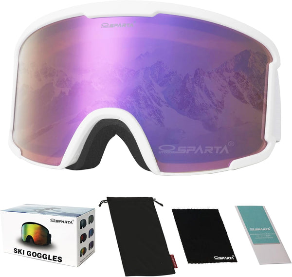 OTG Ski Goggles for Men, Women & Youth, Over Glasses Snowboard Goggles with 100% UV Protection & Anti-glare