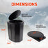 72 HRS 12 Portable Collapsible Camp Toilet - Extra Large, Lightweight & Sturdy (With Toilet Bags)