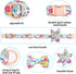 Dog Collar and Leash Set for Girls, Adjustable Puppy Collars with Floral Bow Tie for Small Medium Large Female Dogs,