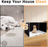 Dmnnlp 35"x29"x17.3" Dog Pee Pad Holder with High Walls - No-Splash Indoor Potty Tray, Foldable Dog Litter Box