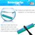 10 Inch Aquarium Air Stones Bar, Air Stone Kit with 5 Pcs Square Oxygen Diffuser