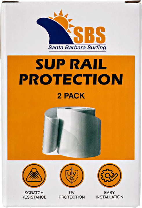 SBS Stand Up Paddle Board Rail Savers, Jumbo 83" x 3.5" Clear SUP Protection
