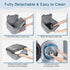 30lbs,Comfy Cover,2 WOOAIDAGG Dog Car Seat for Small Dogs Under & Safe Travel Bed with Washable Clip-On Safety Leashes
