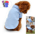 lovelonglong Basic Dog Polo Shirts, Premium Cotton, Sky-Blue XL for Large Medium Small Dogs