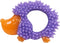 Cutie Chewies Hedgehog Dental Dog Chew Toy Multi-Textured, Massages Gums, Floats &