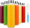 Sursip 18oz Glass Water Bottle Set of 6, Clear glass juice bottle
