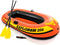 INTEX Explorer Inflatable Boat Series: Dual Air Chambers Welded Oar Locks Grab